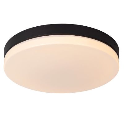 Crna stropna svjetiljka za kupaonicu plastična, Biskit, 36 W, LED 2700 K, IP44