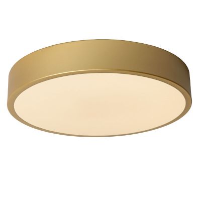 Zlata plafonjera moderna, Unar, 18 W, LED 2700 K, s 3-stupanjskim prigušivanjem
