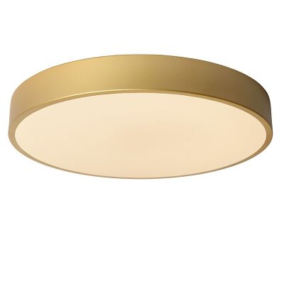 Zlata plafonjera moderna, Unar, 24 W, LED 2700 K, s 3-stupanjskim prigušivanjem