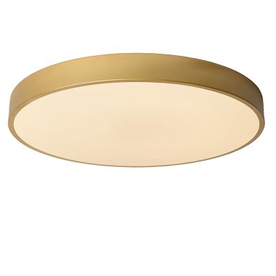 Zlata plafonjera moderna, Unar, 36 W, LED 2700 K, s 3-stupanjskim prigušivanjem
