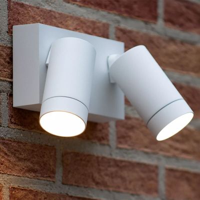 Bijela vanjska zidna lampa sa senzorom pokreta moderna, Taylor, IP54