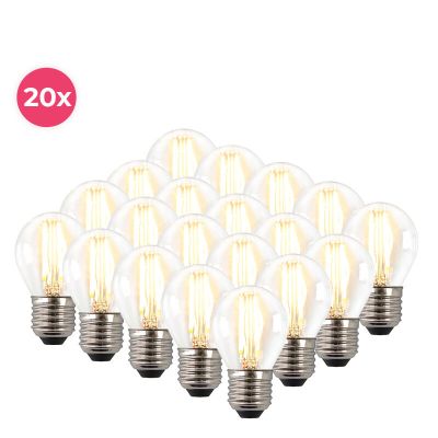 Pakiranje od 20 komada Melchis E27 LED žarulja s mogućnošću prigušivanja, 4 W toplo bijela