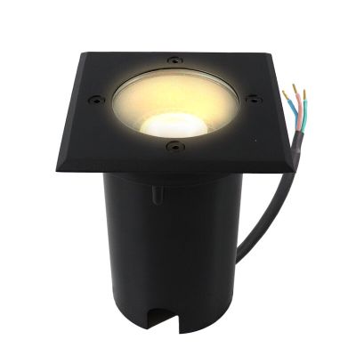 Moderna ugradna podna lampa crna, Clenton, IP65