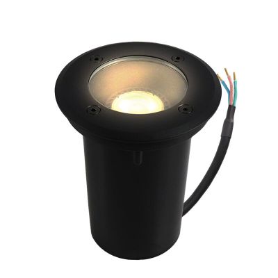 Moderna ugradna podna lampa crna, Clenton, IP44