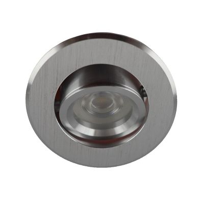 Aluminijska mini ugradbena lampa srebrna, Bori