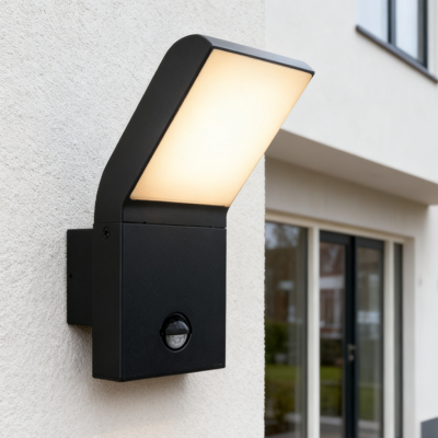 Antracit vanjska zidna lampa sa senzorom pokreta moderna, Andor, 12 W, LED 4000 K, IP54