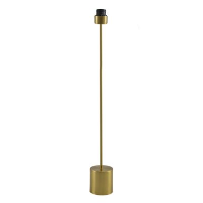 Aluminijska podna lampa bez sjenila od mesinga, Rika, s prekidačem