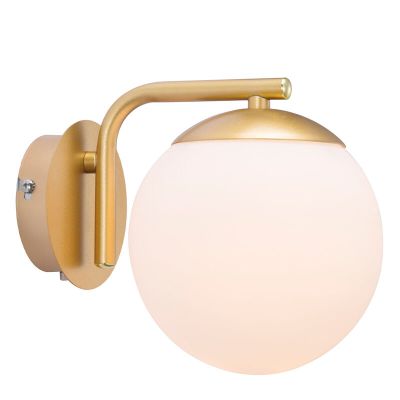 Mjeda zidna lampa dizajnerska, Grant, s prekidačem