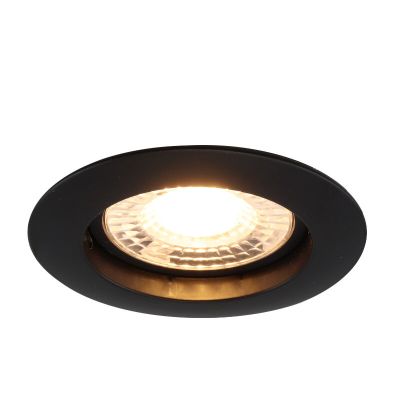 Aluminijska ugradbena lampa crna, Rudo