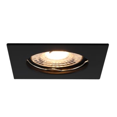 Aluminijska ugradbena lampa crna, Ravi