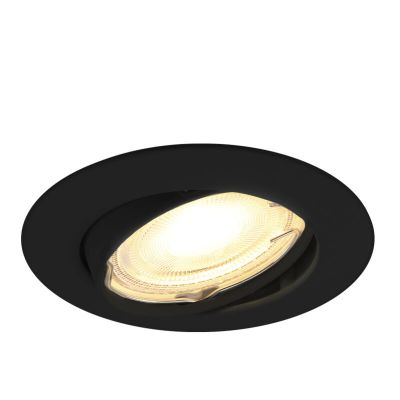 Aluminijska ugradbena lampa crna, Rudo