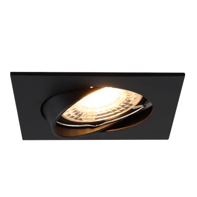Aluminijska ugradbena lampa crna, Ravi