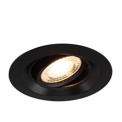 Aluminijska ugradbena lampa crna, Tycho