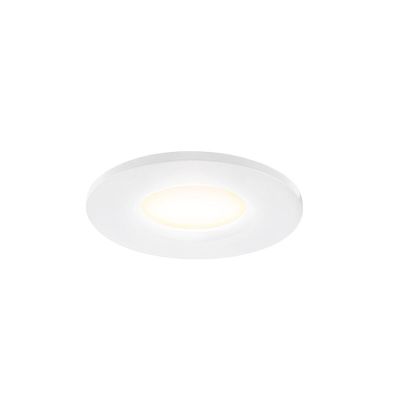 Bijela mini ugradbena lampa aluminijska, Philomena, 1,5 W, LED 2700 K, IP44