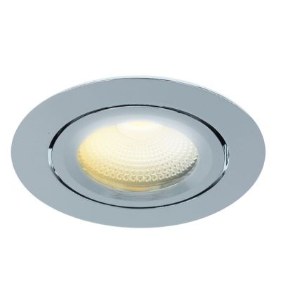 Krom ugradbena lampa aluminijska, Wimke, 5 W, LED dim to warm, IP44