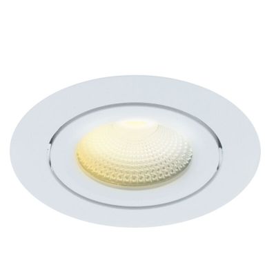 Bijela ugradbena lampa aluminijska, Wimke, 5 W, LED dim to warm, IP44