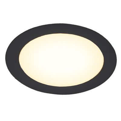 Crni downlight aluminijski, Umbriel, 18 W, LED 3000 K, IP44