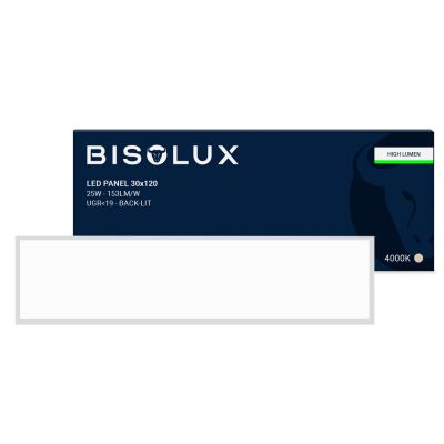 LED panel 30x120 - 25W - 4000K - UGR<19 - s pozadinskim osvjetljenjem