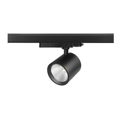 Crni trofazni reflektor s aluminijskim šinskim sustavom, Jeska, 10W/20W/30W, bijeli LED prekidač