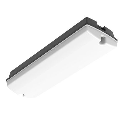 Crna plastična galerijska svjetiljka, Pedram, 3W, bijeli prekidač LED, IP66