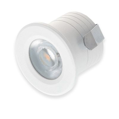 Bijeli mini ugradbeni reflektor od aluminija, Philomena, 2W, 2700K LED, IP44