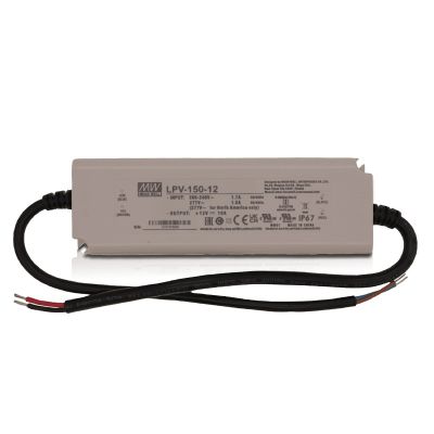 12V MeanWell LED upravljački program, 150W, IP67
