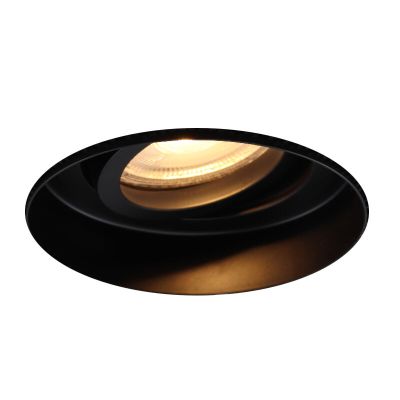 Aluminijska ugradbena lampa bez ukrasa crna, Royce