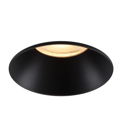 Aluminijska ugradbena lampa bez ukrasa crna, Sanaz