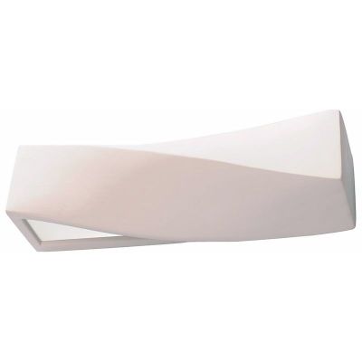 Staklena dvosmjerna zidna lampa bijela, Annick