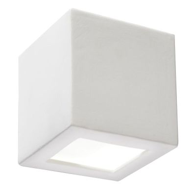 Staklena dvosmjerna zidna lampa bijela, Caitlin