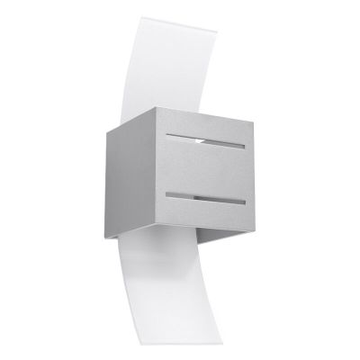 Aluminijska dvosmjerna zidna lampa siva, Jasmien