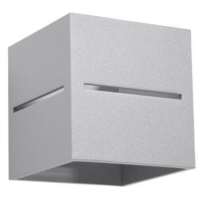Aluminijska dvosmjerna zidna lampa siva, Jacky