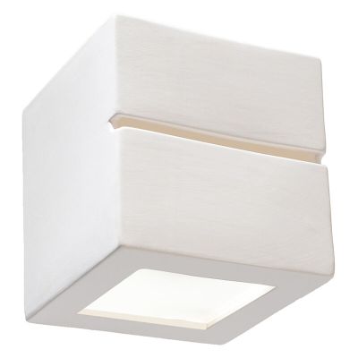 Staklena dvosmjerna zidna lampa bijela, Caitlin