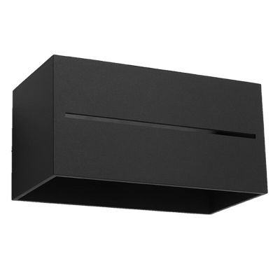 Aluminijska dvosmjerna zidna lampa crna, Jacky