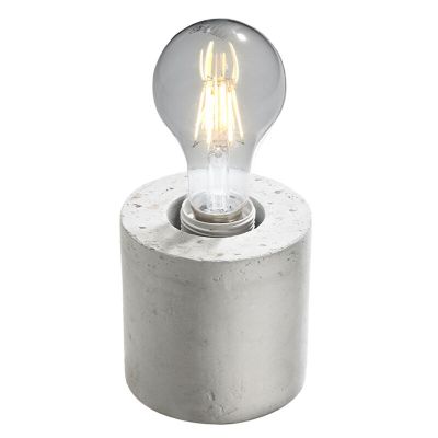 Betonska stolna lampa bez sjenila siva, Anela