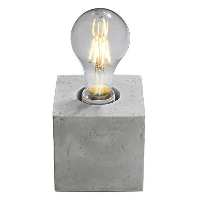 Betonska stolna lampa bez sjenila siva, Anniko