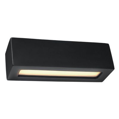 Staklena dvosmjerna zidna lampa crna, Emmaly