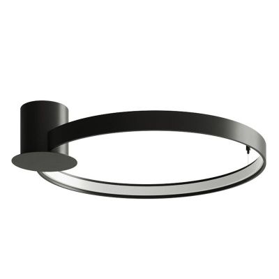 Aluminijska plafonjera crna, Ringo, 30 W, LED 3000 K