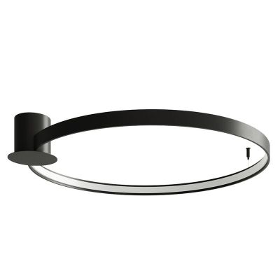Aluminijska plafonjera crna, Ringo, 50 W, LED 3000 K