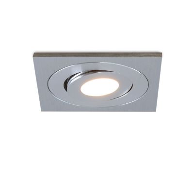 Aluminijska ugradbena lampa za verandu krom, Rona, 3 W, LED 2700 K, IP44