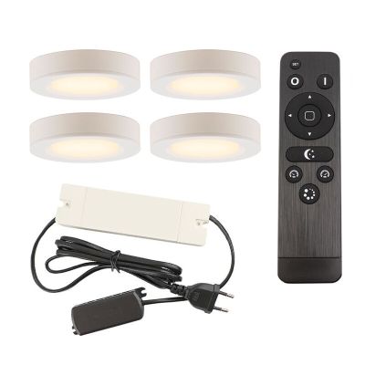 Aluminijska rasvjeta za kuhinjske ormariće bijela, Sana, 3 W, LED 2700 K, s daljinskim upravljačem