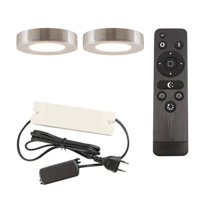 Aluminijska rasvjeta za kuhinjske ormariće srebrna, Sana, 3,3 W, LED 2700 K, s daljinskim upravljačem