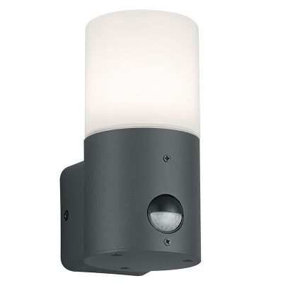 Antracit vanjska zidna lampa sa senzorom pokreta moderna, Fjelso, IP44