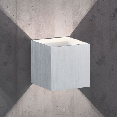 Siva dvosmjerna zidna lampa moderna, Eva, 4,3 W, LED 3000 K