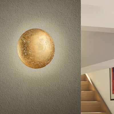 Zlata zidna lampa dizajnerska, Wilke, 8 W, LED 3000 K