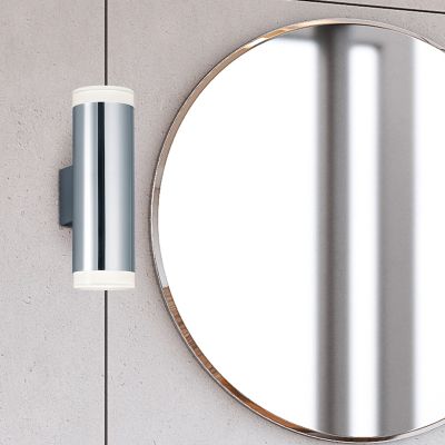 Krom zidna lampa moderna, Spjald, 4 W, LED 3000 K, IP44