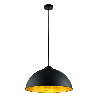 Crna kupolna lampa moderna, Katja