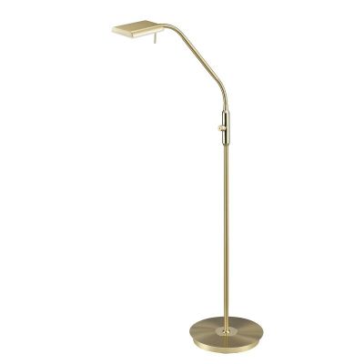 Mjeda podna lampa moderna, Robin, 12 W, LED 3000 K, s dodirnim prigušivačem