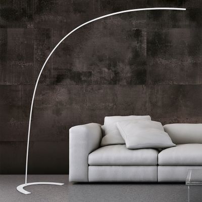 Bijela lukna lampa moderna, Libro, 18 W, LED 3000 K, s prekidačem
