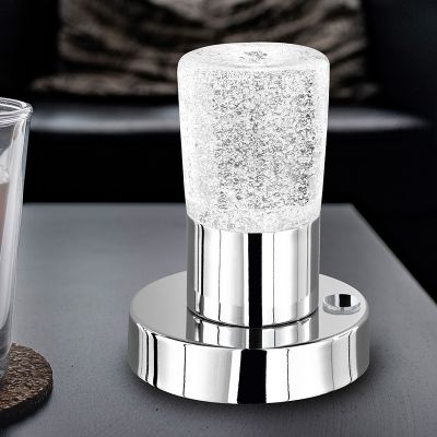 Krom stolna lampa klasična, Merle, 4,3 W, LED 3000 K, s prekidačem